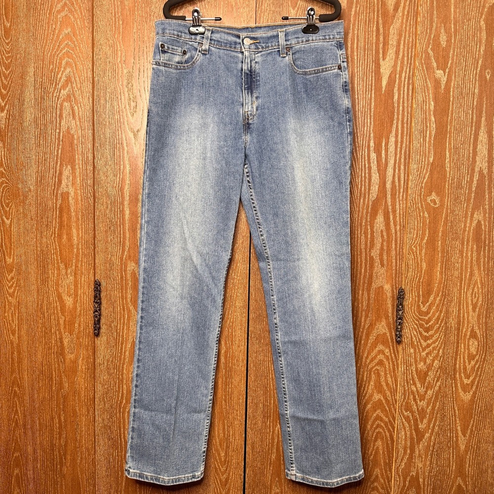 Vintage 2005 Levis 505 Lower Rise Straight Leg Jeans Blue Denim Size 14MIS Y2K